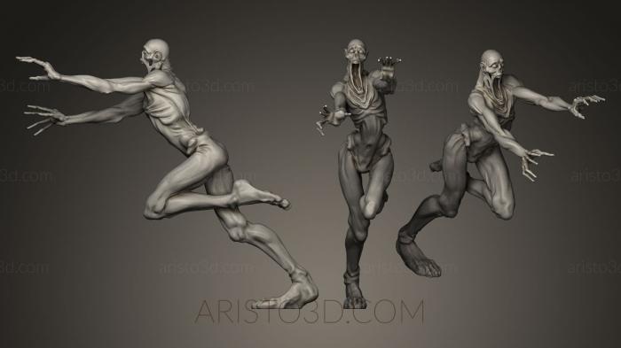 Figurines heroes, monsters and demons (STKM_0410) 3D model for CNC machine